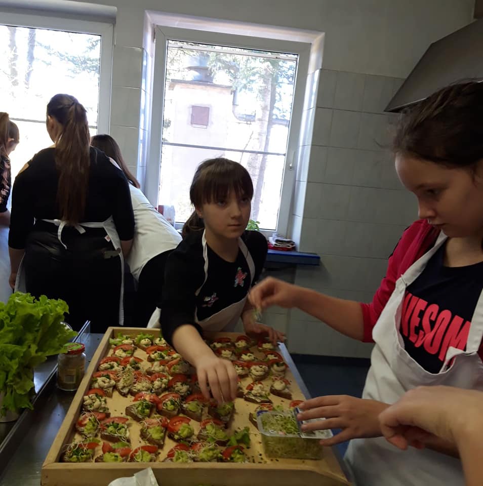 W zdrowym ciele siła drzemie-zajęcia kulinarne