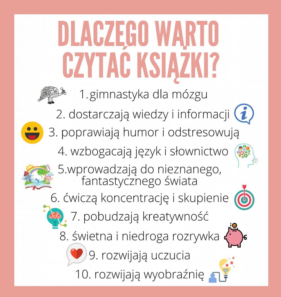 plakat dlaczego warto czytać 