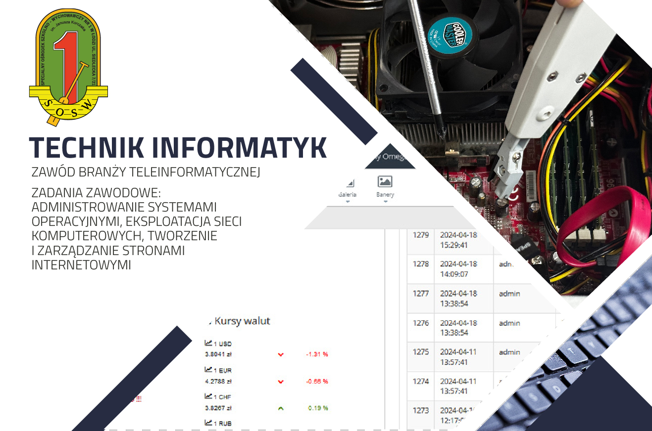 technik informatyk zadania zawodowe