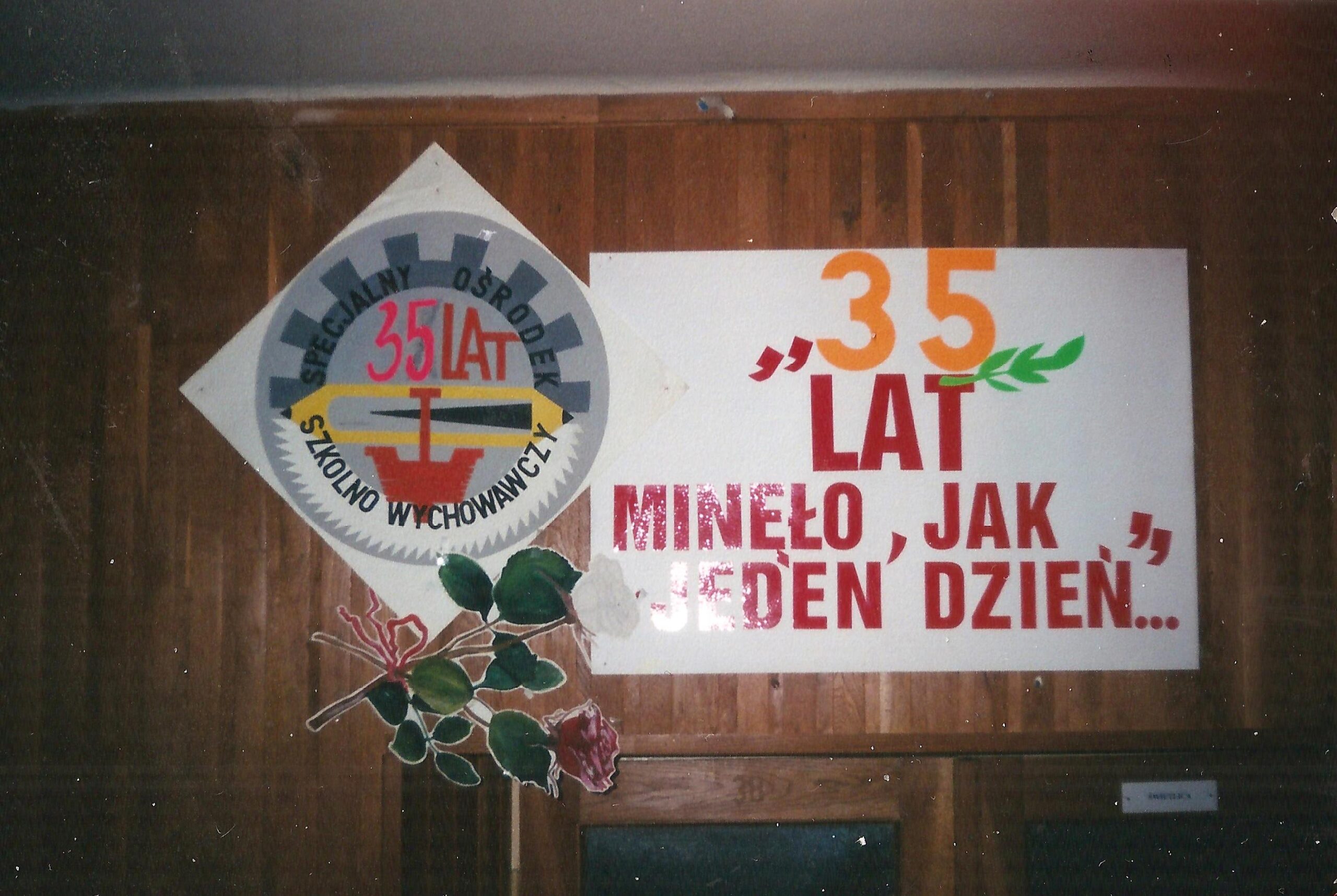 baner 35 lat szkoły