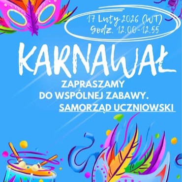 ogłoszenie - zaproszenie na zabawę karnawałową